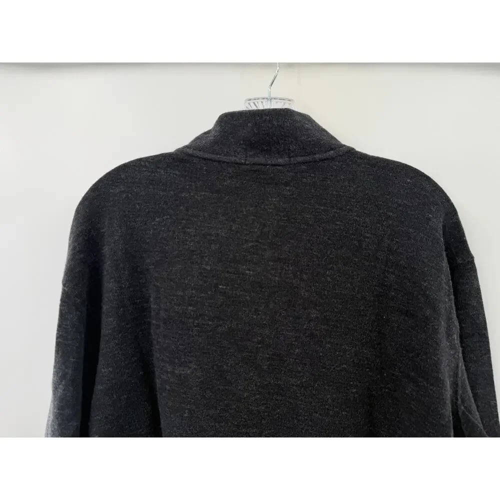 Polo Ralph Lauren Men's Collared Cotton Charcoal Long Sleeve Pullover 1/4 Zip XL
